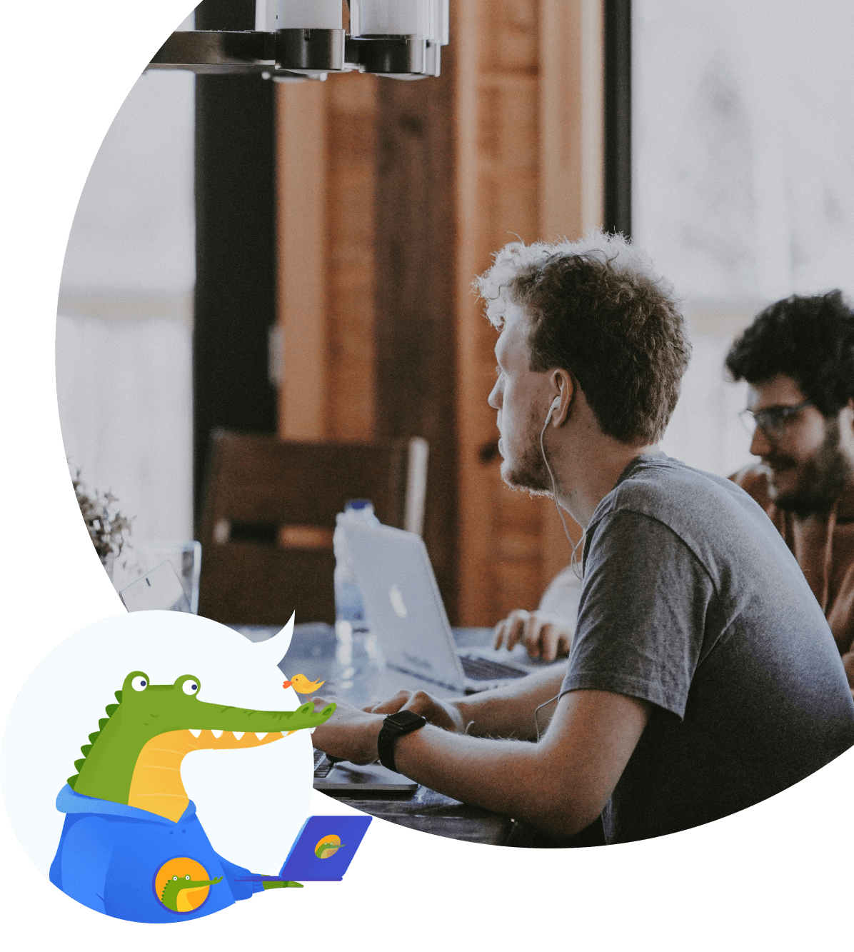CroCoder team collaborating on web development projects