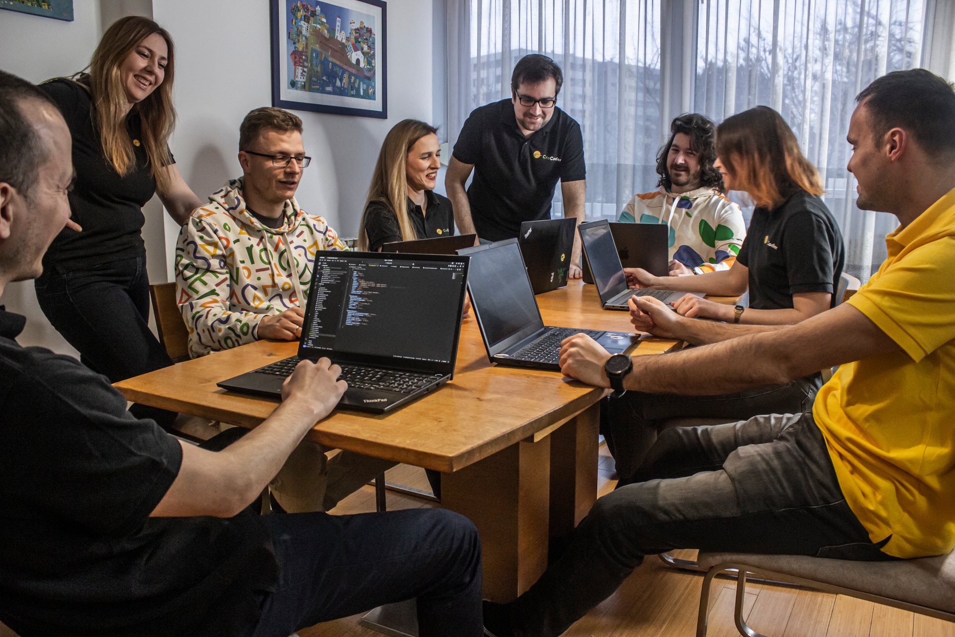 Developers collaborating