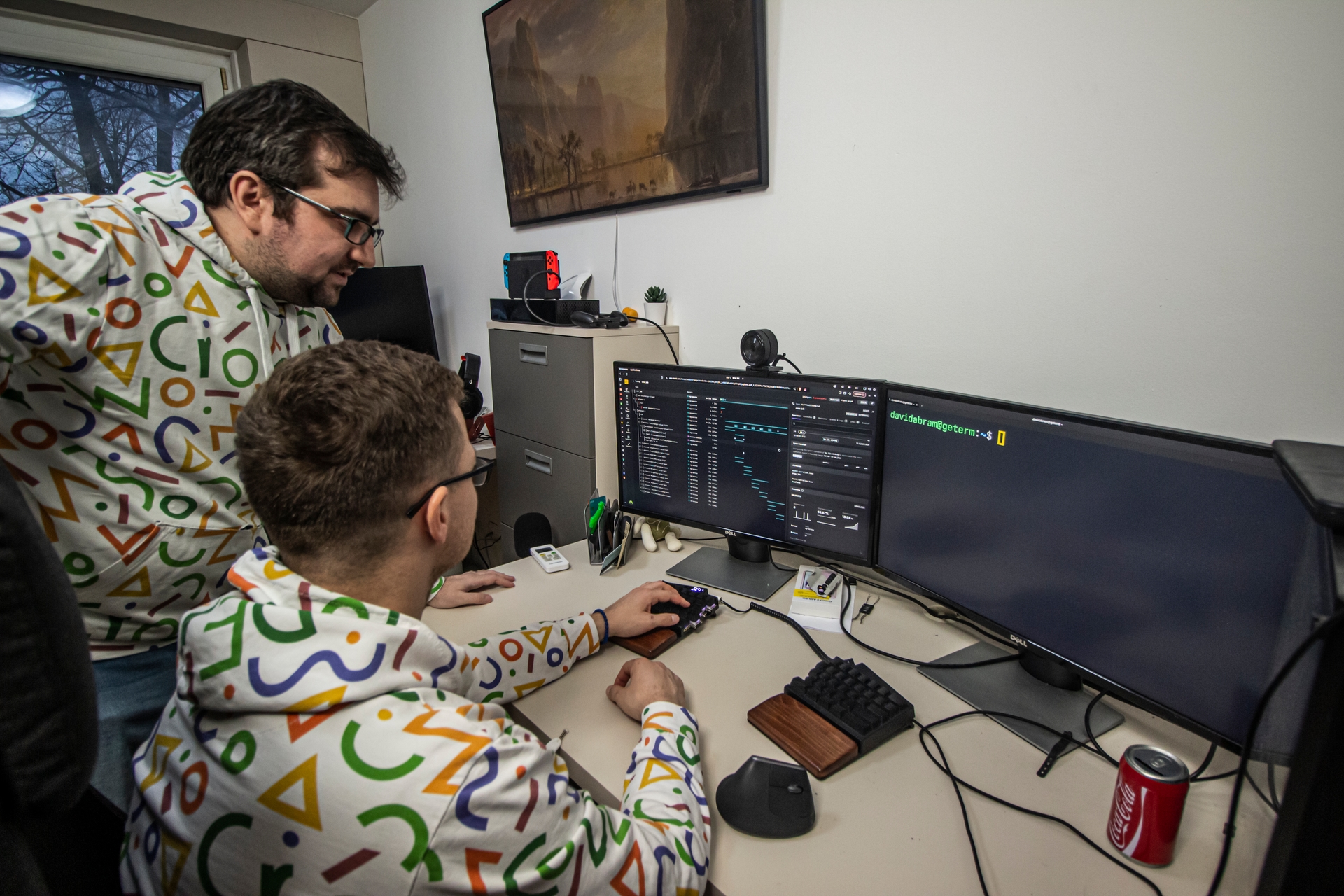 Developers collaborating