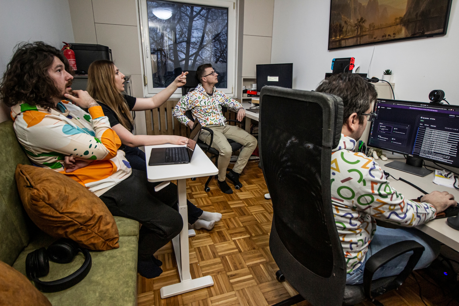 Developers collaborating